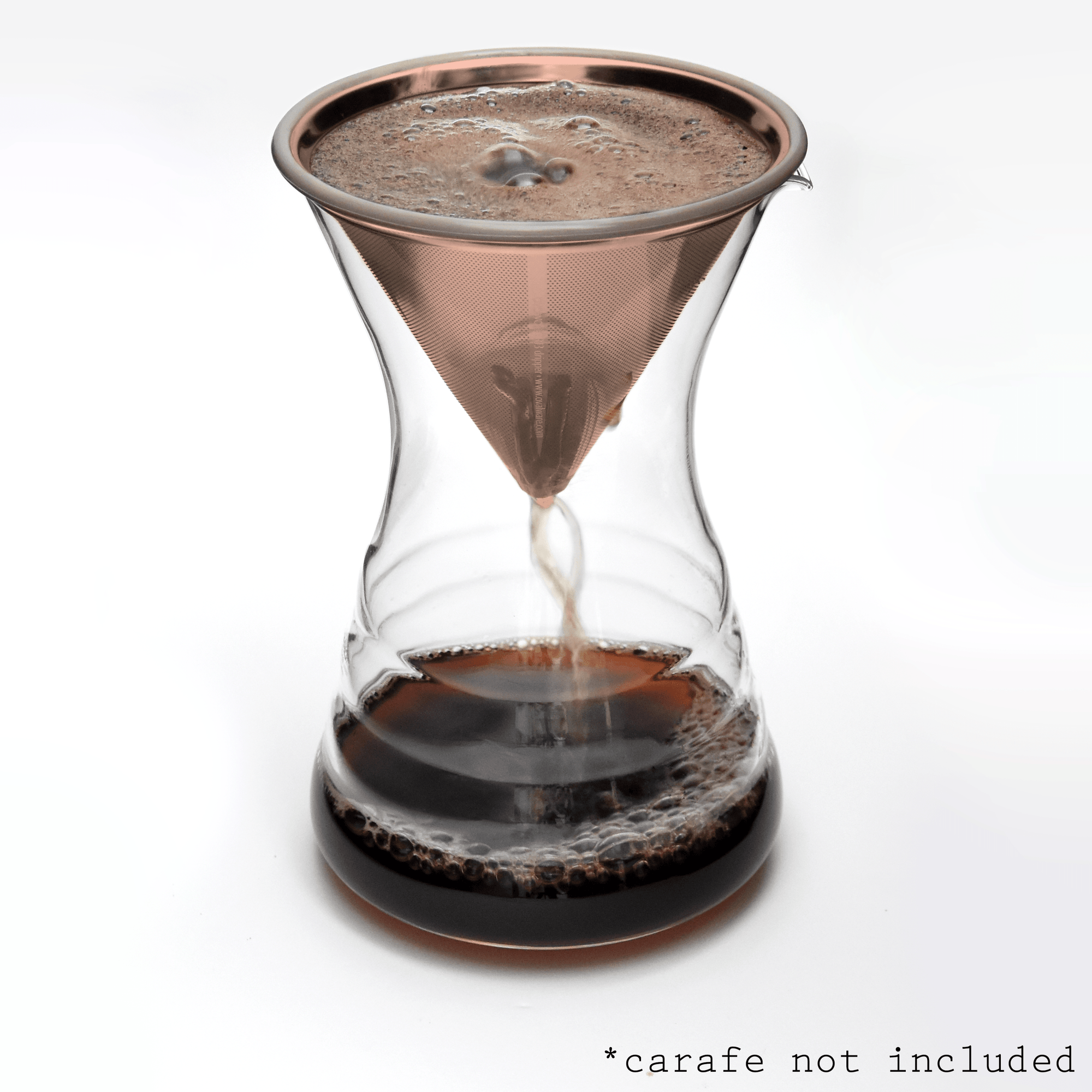Stainless Steel Coffee Filter | Rose Gold | Fits Chemex &amp; Hario